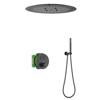 Душевой комплект Timo Saona SX-2370/03SM с термостатом чёрный